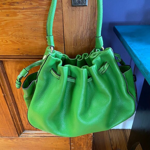 Kate Spade Drawstring Large Green Bag - Picture 3 of 11